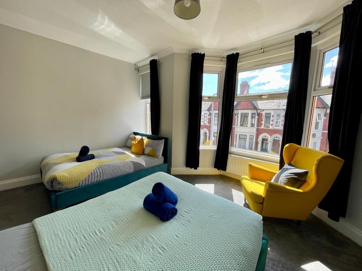 Edwardian City Centre House For Big Groups, Offroad Parking & Hot Tub! Cardiff Ngoại thất bức ảnh